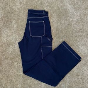 Aritzia TNA Navy Blue Denim Jean Pants
